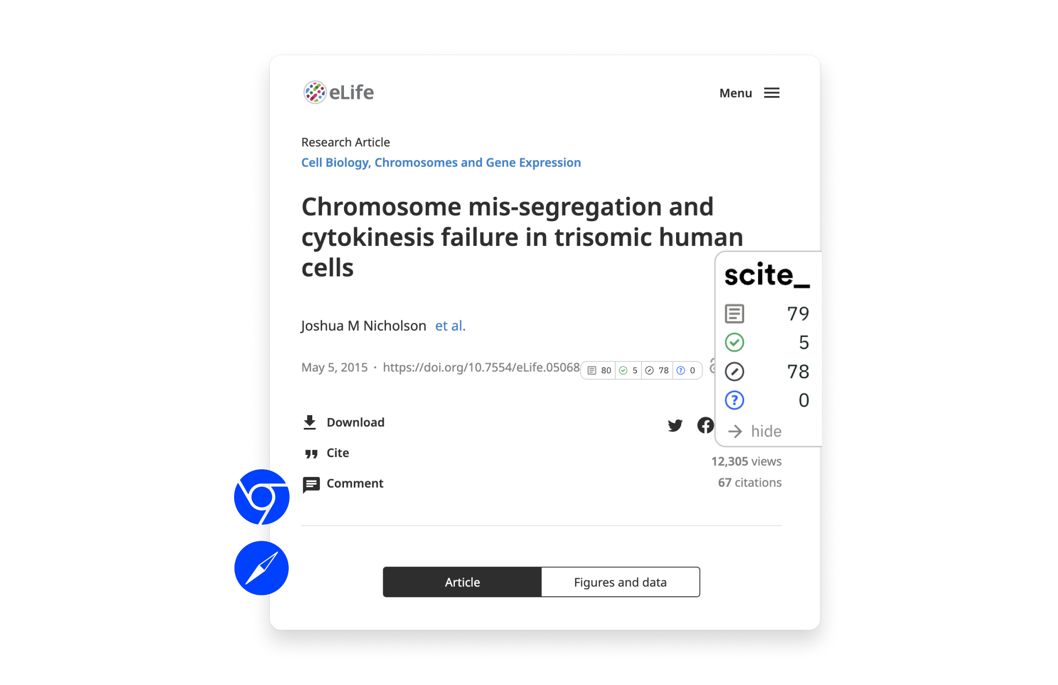 Browser Extension - scite